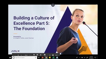 Building a Culture of Excellence Webinar Series Part 5 | The Foundation