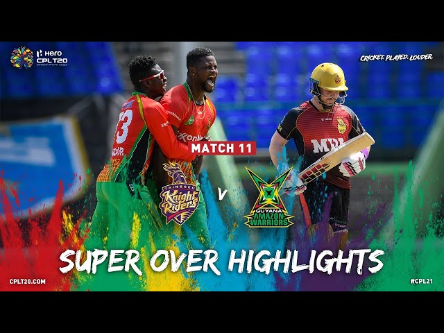 CPL 2021: Guyana  Warriors Beat Trinbago Knight Riders In Super Over,  Patriots Too Win