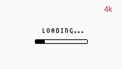 Free 4k videos | no copyright | stop motion | Pixel Loading Bar