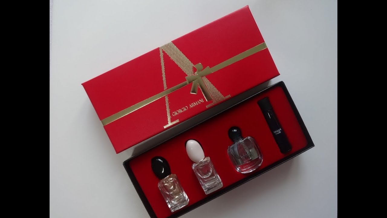 giorgio armani perfume mini set