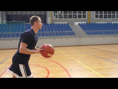 Video priručnik elemenata košarke u nastavi TZK -  Vođenje lopte u mjestu i pravolinijsko vođenje