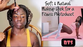 FITNESS GLAM| SOFT & NATURAL MAKEUP| A LITTLE BTS OF FITNESS PHOTOSHOOT W/NEW CLIENT screenshot 1