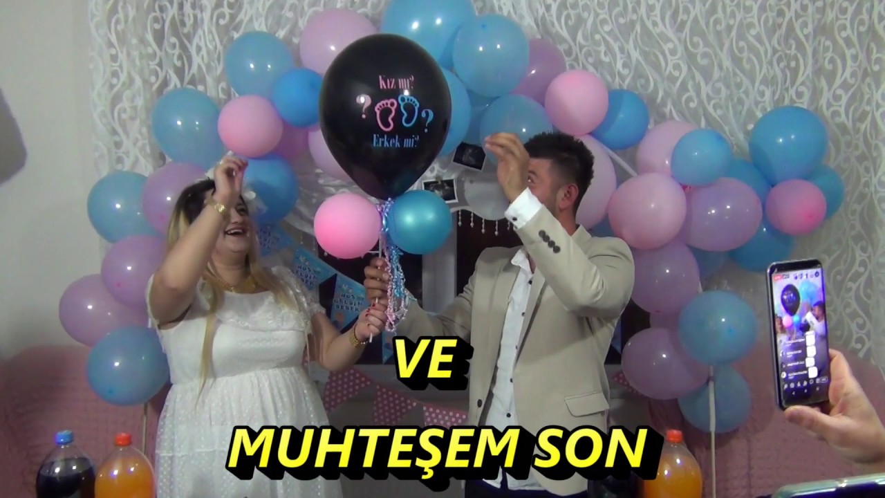 MUHTAŞEM SÜPRİZ BEBEK CİNSİYET PARTİSİ NUR SERDAR YouTube