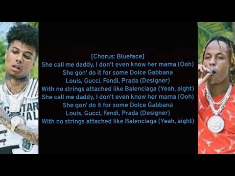 Blueface - Daddy Ft. Rich The Kid (Official Lyrics video)