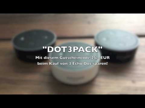 Rabatt: 25,- EUR beim Amazon Echo Dot sparen mit diesem Gutschein-Code!