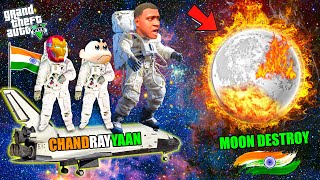 Franklin and Shinchan Going Space With Chandrayaan 3 For Save Moon in GTA 5 | GTA 5 AVENGERS