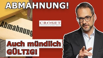 Ist eine mündliche Abmahnung wirksam? #arbeitsrecht #fachanwaltfürarbeitsrecht #heypascal