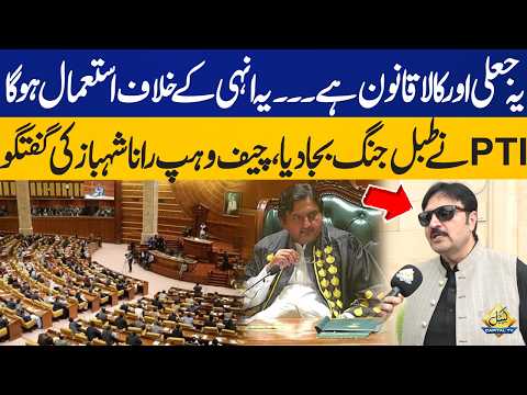 This Is a Black Law 7 Will Be Used Against Them | PTI's Rana Shahbaz on Anti Terror Law Amendment