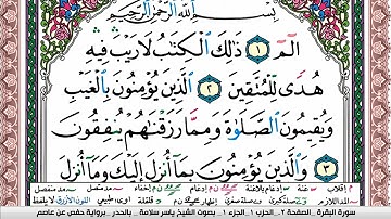 سورة البقرة مكتوبة ياسر سلامة Surah Al Bakara