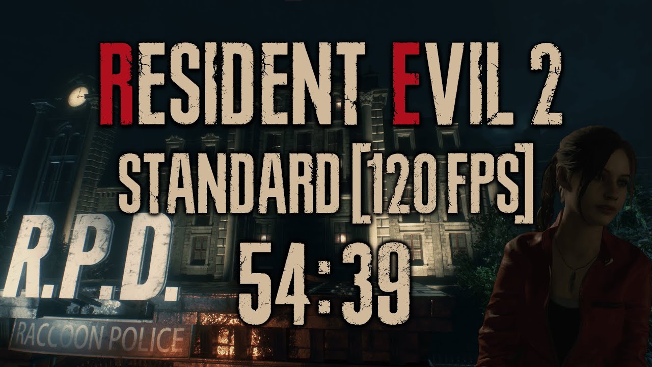RE2 Remake Claire A Speedrun in 54:39 | Standard [120 FPS] - YouTube