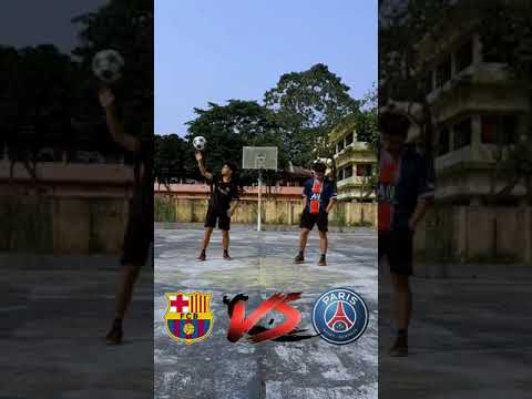 Barcelona vs Psg | 1 vs 1 Freestyle Battle |UCL 2021