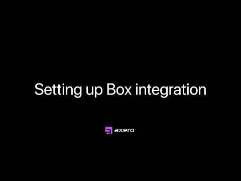 Setting up Box integration — Axero Solutions Intranet