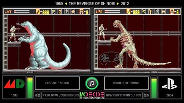 The Revenge of Shinobi (Sega Genesis vs PlayStation 3) Side by Side Comparison