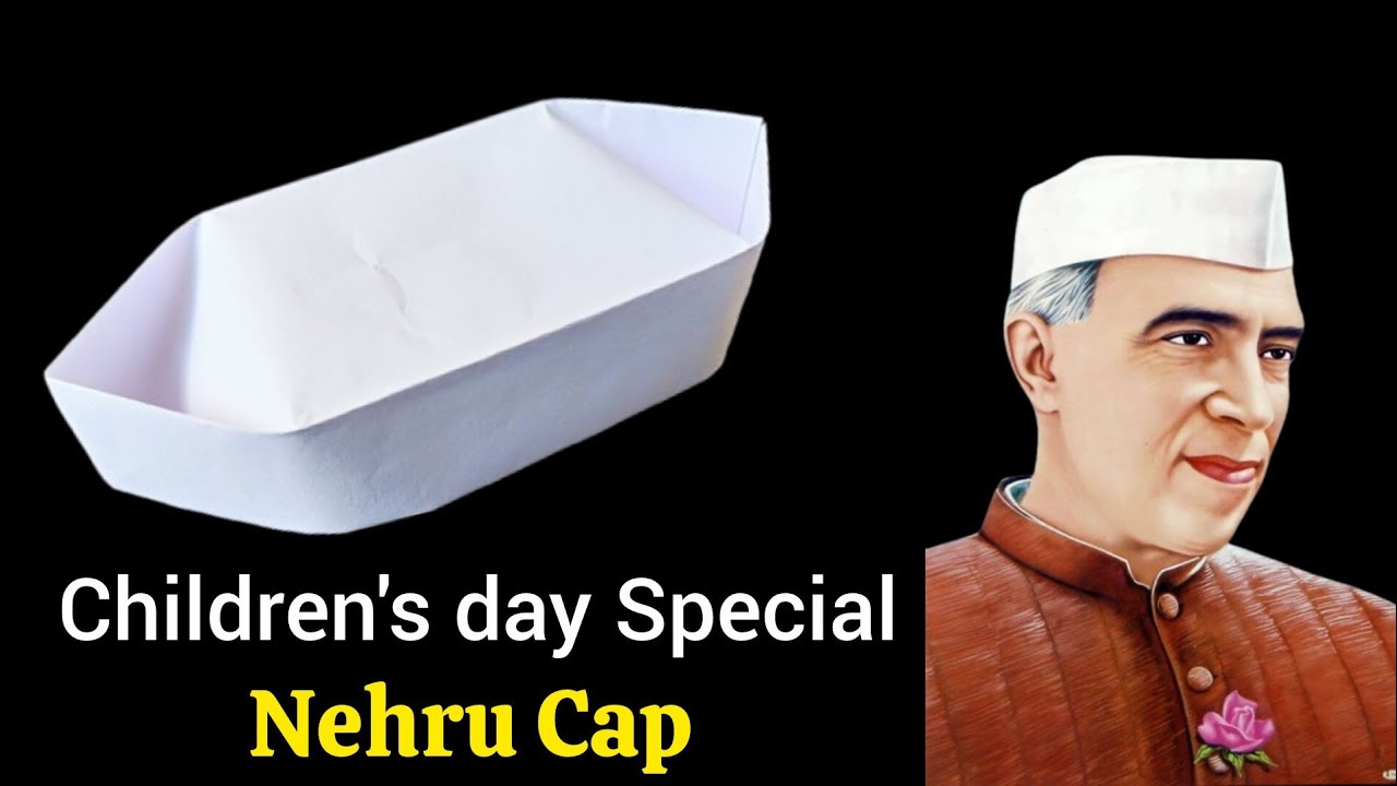 Индийская кепка-оригами | Неру Топи | Как сделать шляпу из бумаги | Ганди Топи | Индийская шляпа ...