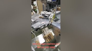 Double clothing hangtags eyelet knot tying machine