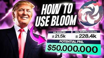 How To Use The BEST TRADING Bot For Memecoins 10K+ PER WEEK (BLOOM TUTORIAL)