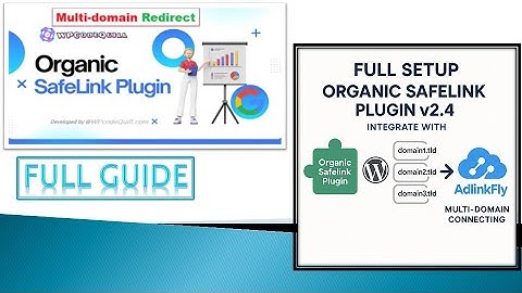 Full Setup - Organic Safelink Plugin v2.4 – Integrate with AdlinkFly Multi-Domain Connection 2025