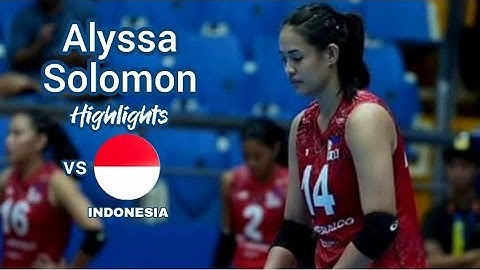 Alyssa Solomon Highlights vs Indonesia | SEA V-League 2024 1st Leg