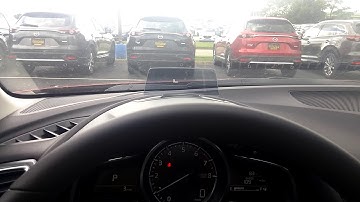 Adjust heads up display 2018 Mazda 3