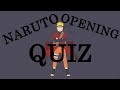 Naruto (+Shippuden) Opening Quiz - All 29 Openings
