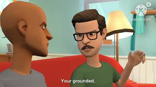 (Plotagon Video Episode No.2) Classic Cailou Speak Language Hindi with his dad boris = Grounded