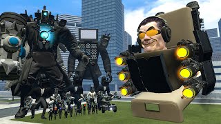 NEW UPGRADED GMAN SKIBIDI TOILET VS UPGRADED TITAN CAMERAMAN AND TV MAN BOSSES In Garry's Mod!