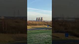 Demolition day at Ferrybridge Power Station. Remaining 3 cooling towers.