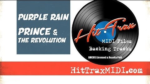 Purple Rain MIDI File Backing Track (Cover)