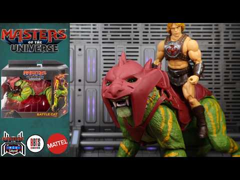 Masters of the Universe Chronicles BATTLE CAT Cringer MOTU Movie Figure Review