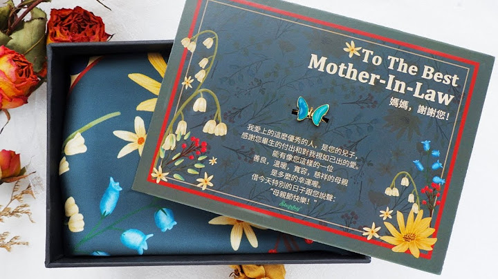 StephyDesignHK New Mother-in-law Scarf Gift