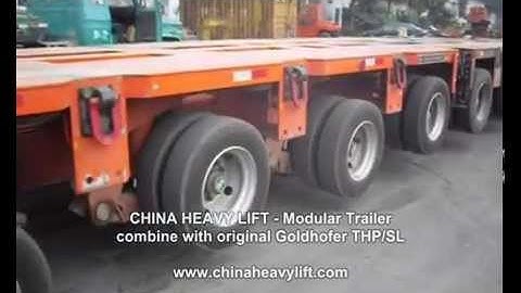 CHINA HEAVY LIFT combine original Goldhofer THP/SL Modular Trailer