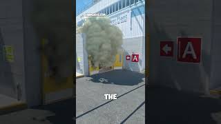 Smokes to close off main on CS2 Nuke #shorts