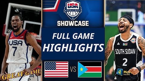Usa VS South Sudan Full Game Highlights || Usab Showcase | Fiba Basketball