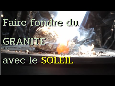 Granite fondu par le soleil