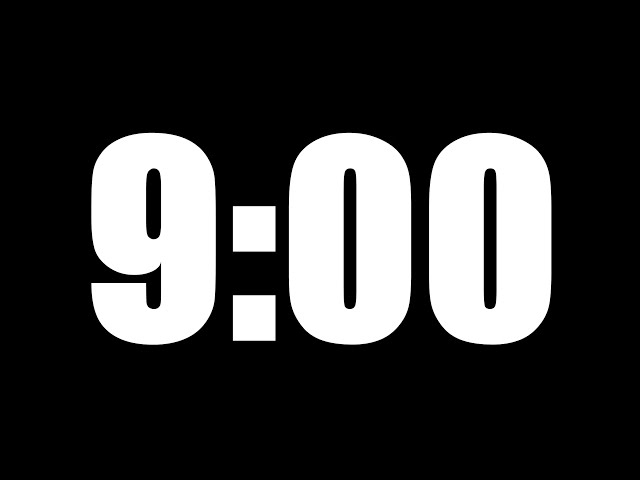9 MINUTE TIMER | LOUD ALARM  ⏰