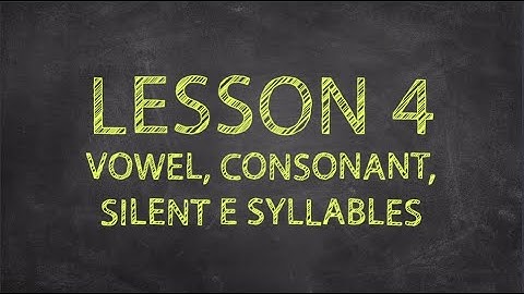 Sound It Out Episode #4 - Vowel, Consonant, Silent E Syllables