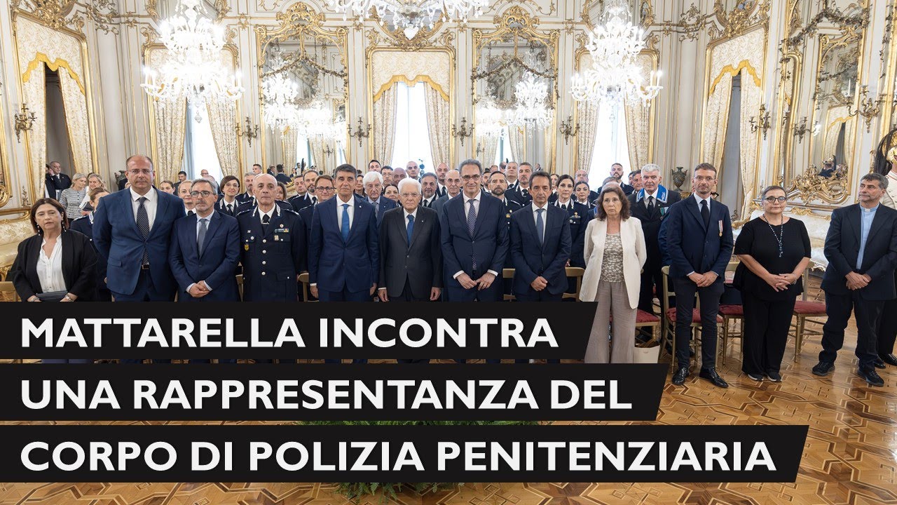 Il Presidente Mattarella incontra una rappresentanza del Corpo di Polizia Penitenziaria