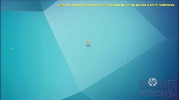 TUTORIAL - How to Change Username and Password in our DX Access Control Software