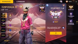 LIVE ON🔥DESAFIANTE 10.427 PONTOS ❤️FREE FIRE AO VIVO🔥MOBILE❤️RUMO AO TOP 100