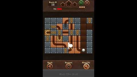 Roll The Ball Slide Puzzle 2 - Basic H Level 15 Walkthrough