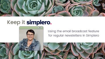 Keep it Simple(ro) - Using the email broadcast feature for newsletters in Simplero