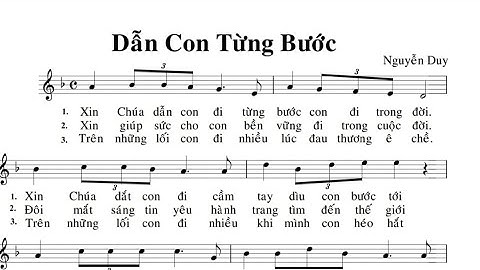DẪN CON TỪNG BƯỚC - LM NGUYỄN DUY - Trình bày Cđ Mông Triệu gx. Fatima