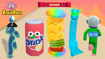 Best Runner Video Games 🔥 Mobile Gameplay - Sandwich Runner | Juice Run | Blob Runner | Muscle Rush