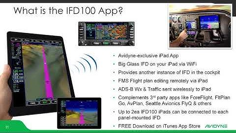 Avidyne IFD100App + Foreflight