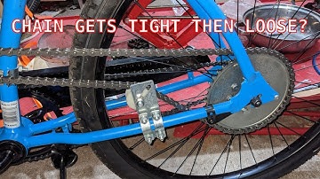 Motorized Bicycle Drive Chain Gets Tight Then Loose? How To Correct & Fix Permanently