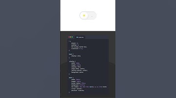 Animated Toggle Button Dark Mode | HTML & CSS #html #htmlcss #css #javascript #programming #coding