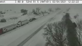 Multi-vehicle crash on I-80 near Newton (Feb. 4, 2021)