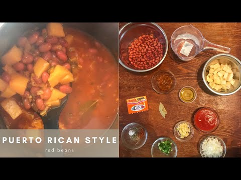 Puerto Rican Style Red Beans