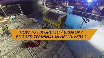 Helldivers 2 | how to fix broken terminal | how to fix bugged terminal | how to fix greyed terminal