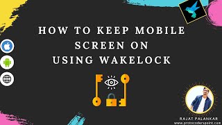 Flutter Wake Lock - Keep Screen Awake using WakeLock plugin in Android, IOS devices  and Web. screenshot 5